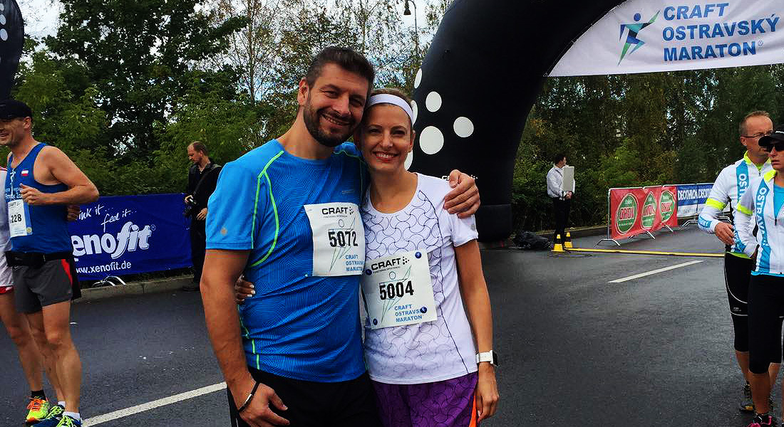 Soňa a Michal z Running2.cz na závodech